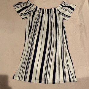 Forever 21 Off the Shoulder Striped Dress